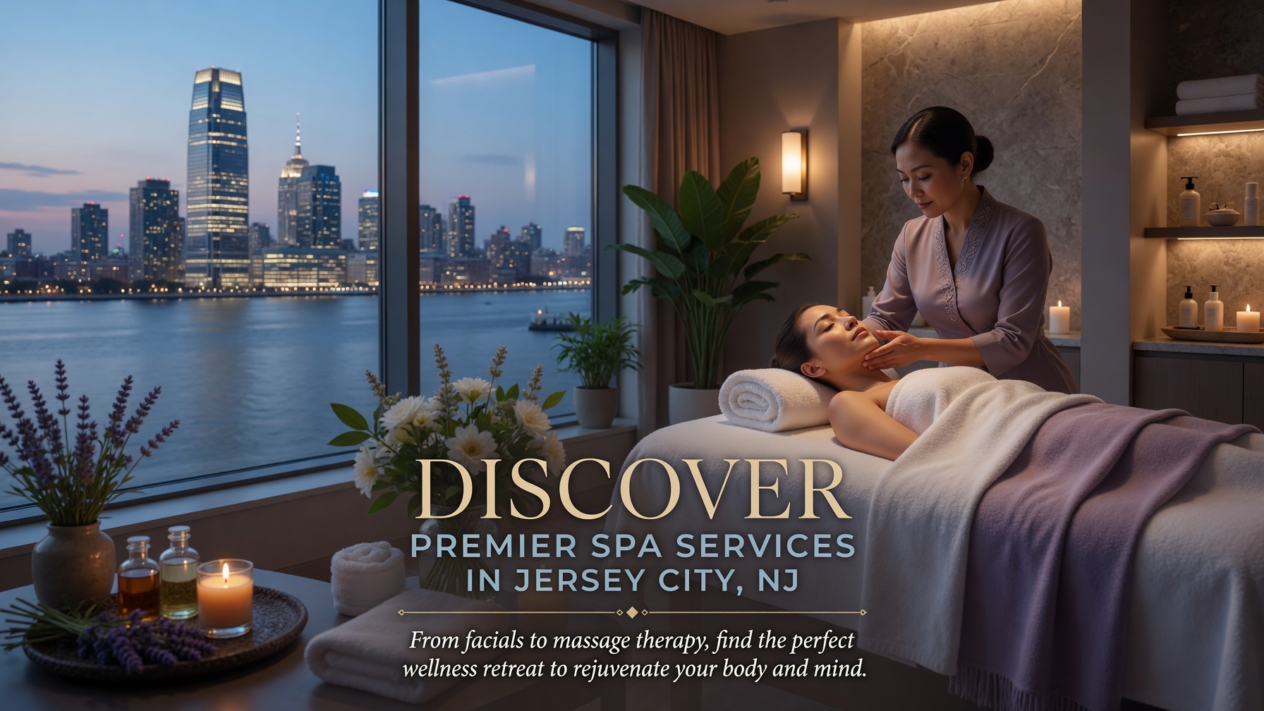 Discover premier spa services in Jersey City, NJ. From facials to massage therapy, find the perfect wellness retreat to rejuvenate your body and mind.