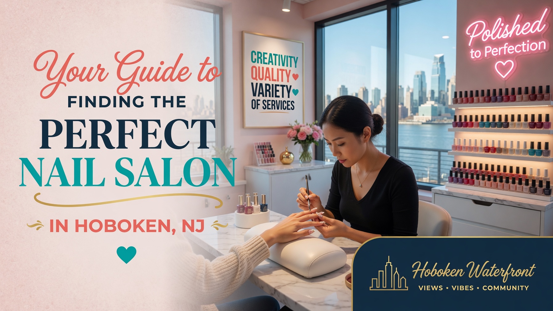 Discover top-rated nail salons in Hoboken, NJ. From classic manicures to trendy nail art, find the perfect spot for beautiful, healthy nails.