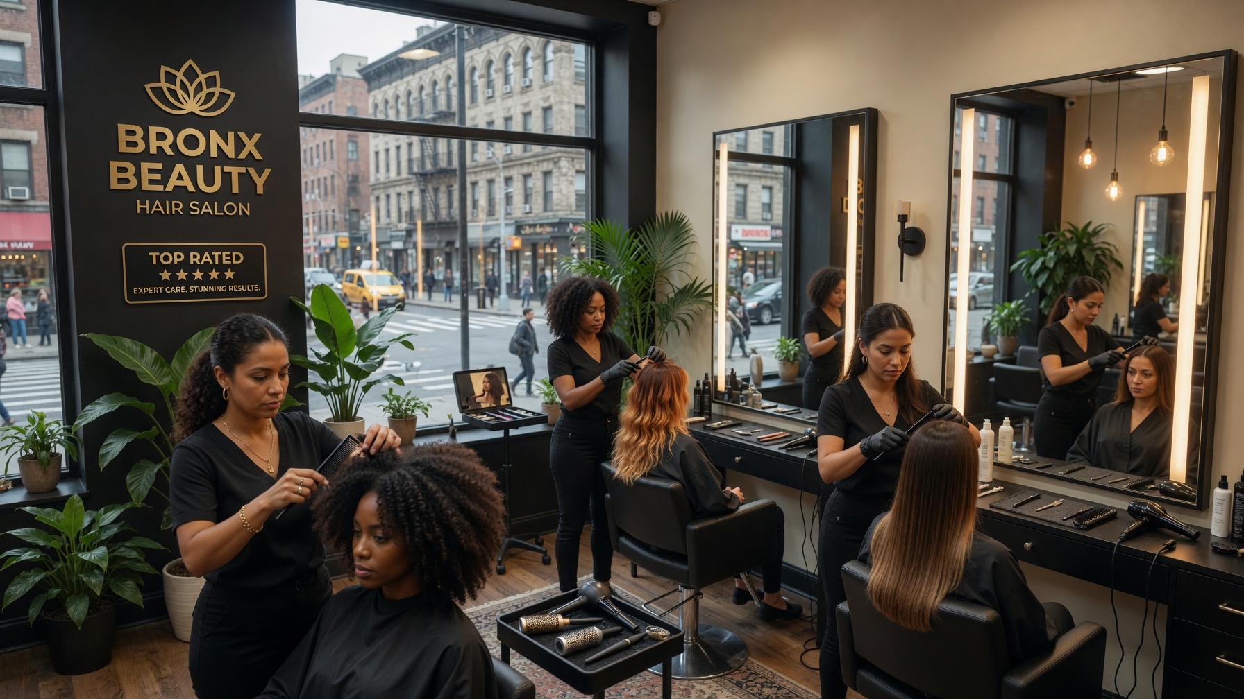 Discover premium salon services in the Bronx, NY. From haircuts to color treatments, find expert stylists who deliver stunning results for every hair type.